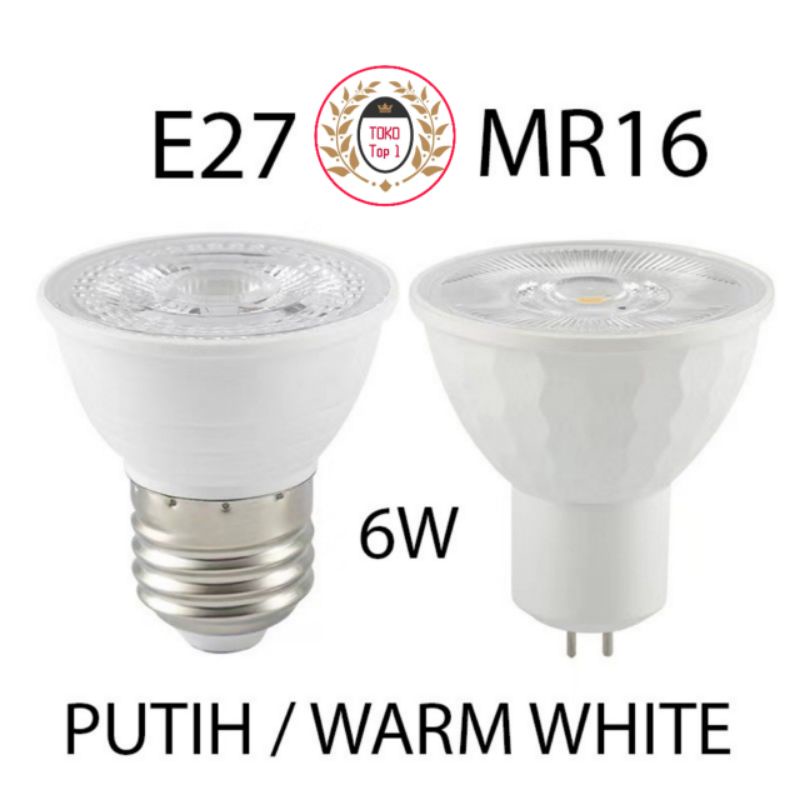 Jual Lampu Halogen Spotlight Led 6Watt Fitting E27 6 Watt Cob Sorot 6W Lampu Spot Light Tusuk 6 W E 27 | Shopee Indonesia
