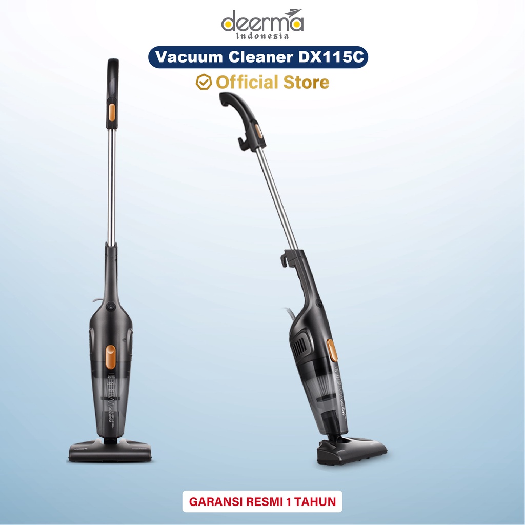 Jual Deerma DX115C Portable Handheld 2 in 1 Silent Vacuum Cleaner home