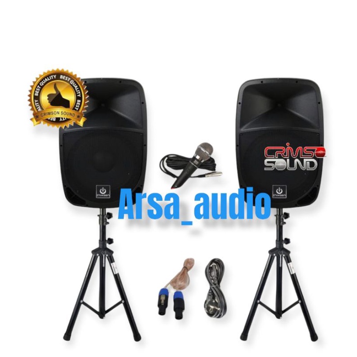 Jual SPEAKER CRIMSON 15 INCI AKTIF PASIF SPEAKER AKTIF Shopee Indonesia