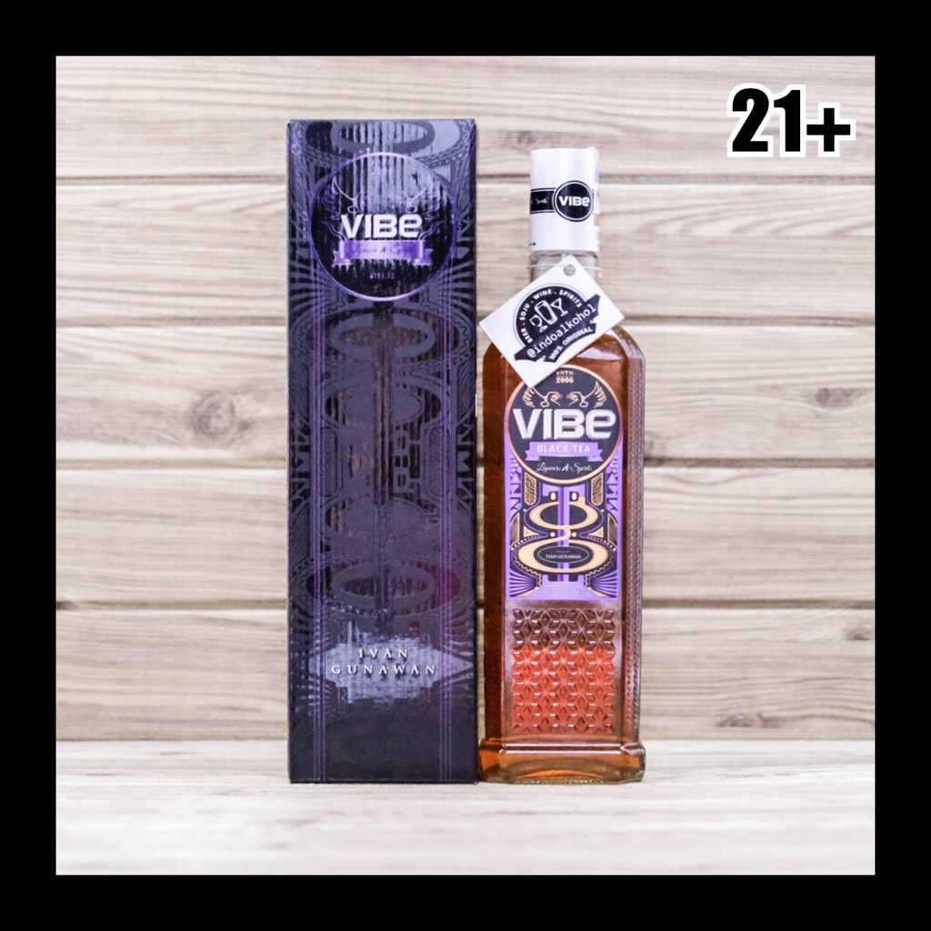 Jual Vibe Black Tea 700ml INDOALKOHOL Original 100 Shopee Indonesia
