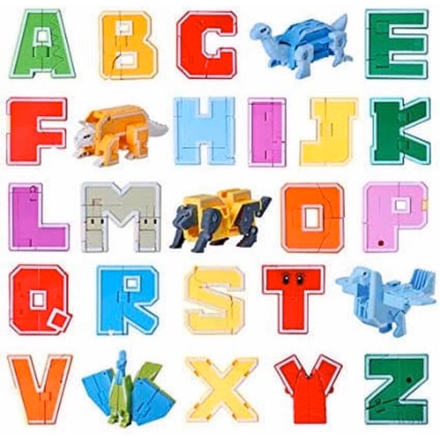 Mainan Edukasi Anak Toy Addict Alphabet Robot Mega Botz Letter A to Z  Original Murah | Shopee Indonesia