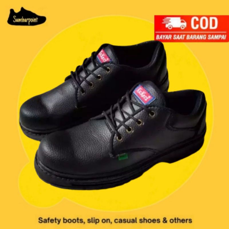 Jual Safety Shoes Kickrs Ujung Besi Sepatu Boot Proyek Sepatu Anti