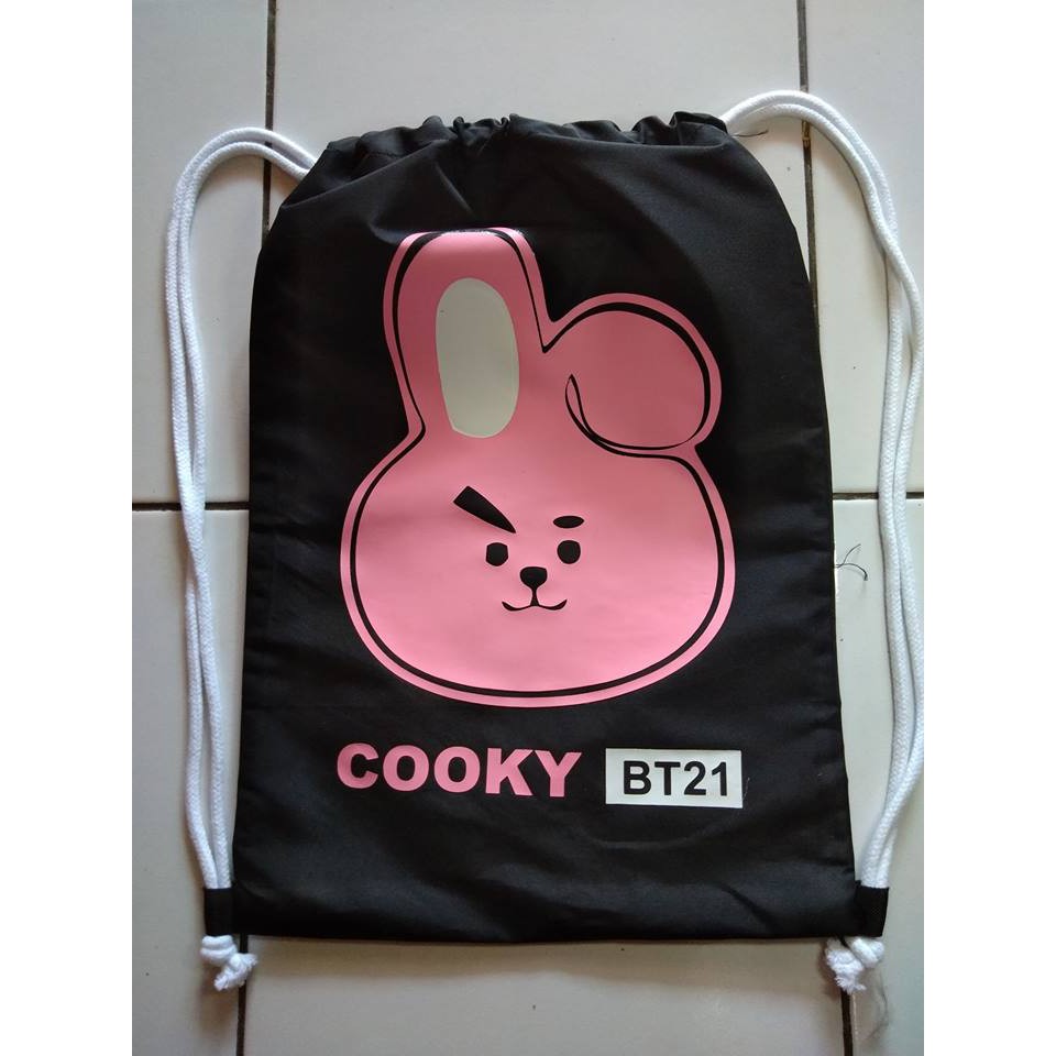 Tas serut cooky bts kpop ransel Shopee Indonesia