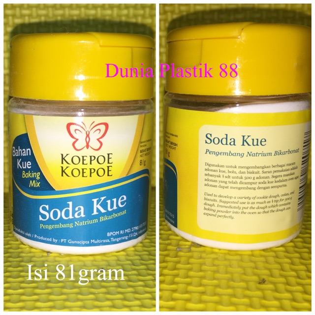 Isi 81gram SODA KUE sodakue koepoe kupu bubuk pengembang kue natrium |  Shopee Indonesia