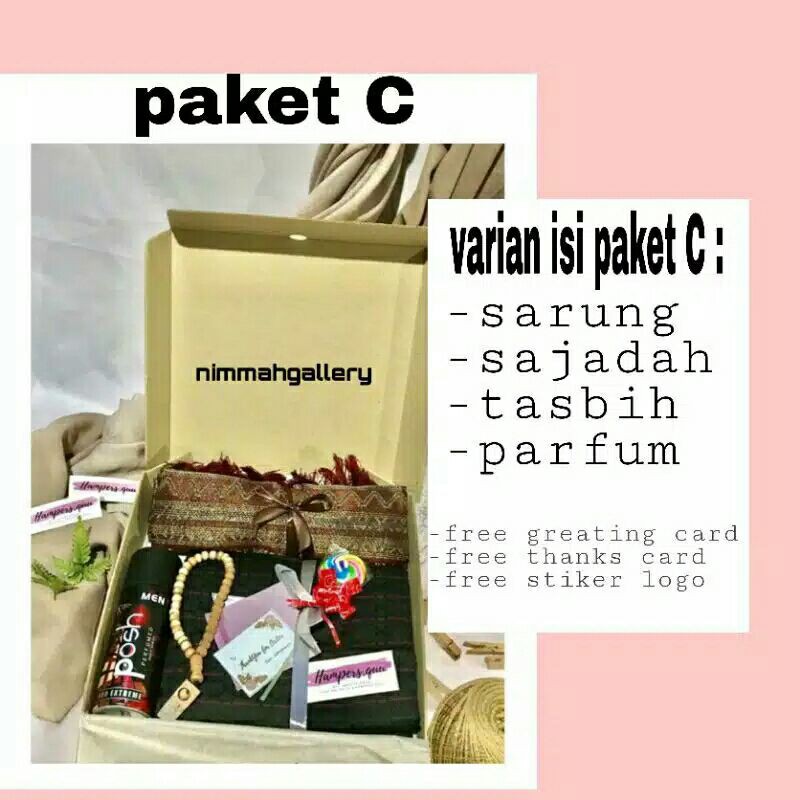 gift box 4 item untuk cowok/ kado untuk pacar/ paket C/ hampers