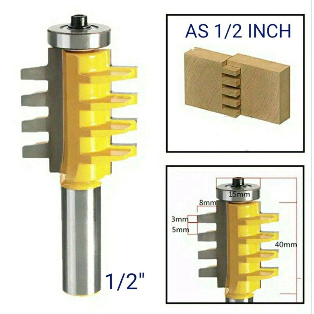 Jual Mata Bor Pisau Profil Finger Joint T Type Cone Tenon Milling