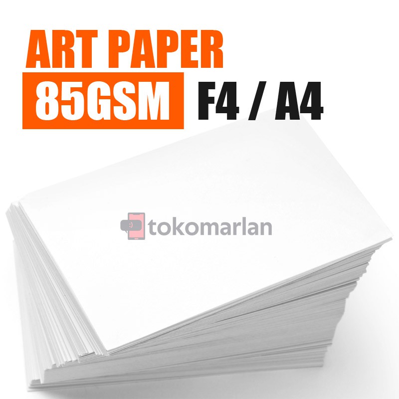 Jual 1 Lembar Kertas Art Paper Artpaper 85 GSM F4 Folio A4 Brosur