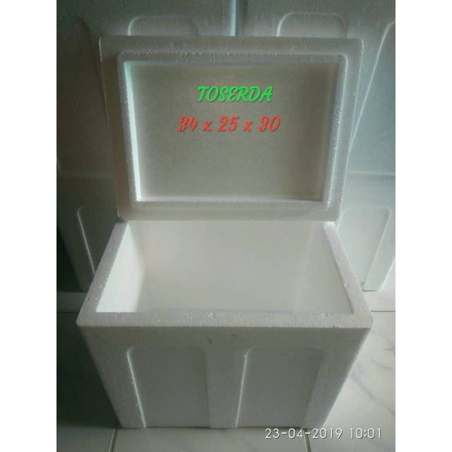 Styrofoam Box 34x25x30cm Sterofom Cupang Sterofoam Packing Ikan Paket