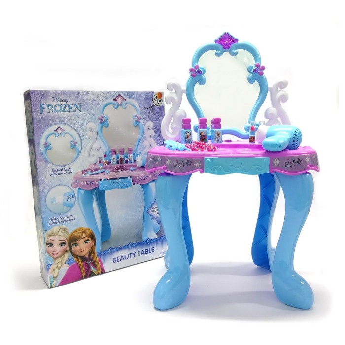 Jual Mainan Anak Terbaru Mainan Anak Cewe Makeup Frozen Meja Rias Disney Frozen | Shopee Indonesia