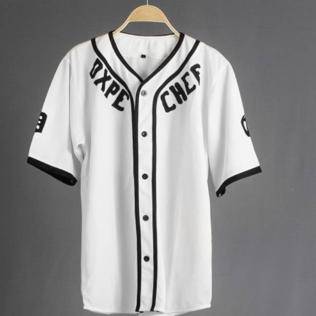 Baju baseball DXPE putih Shopee Indonesia