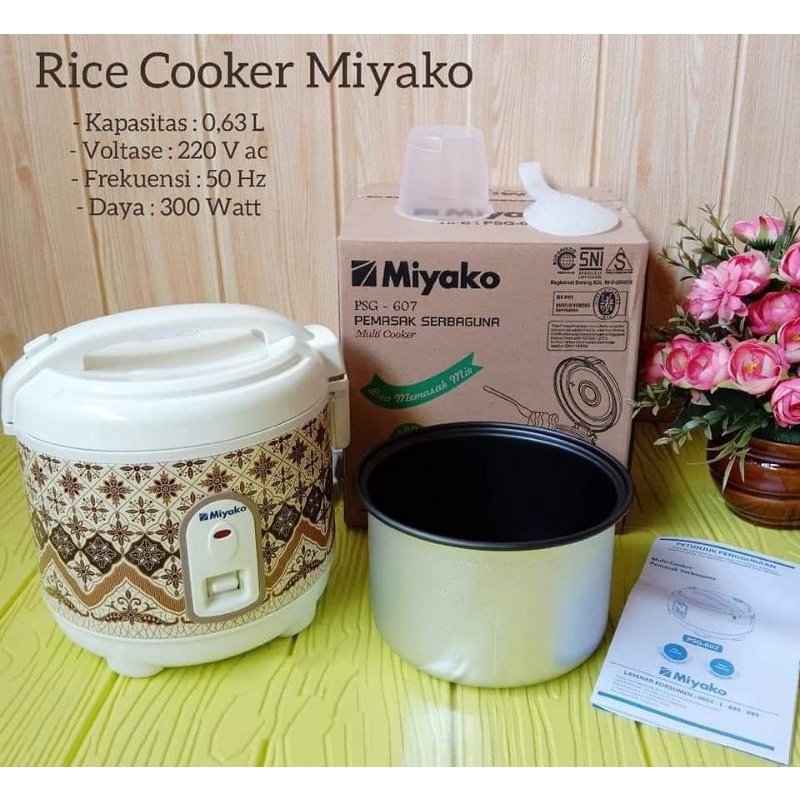 Jual RICE COOKER MIYAKO PSG607 MAGIC COM PSG 607 RICE COOKER 0,6
