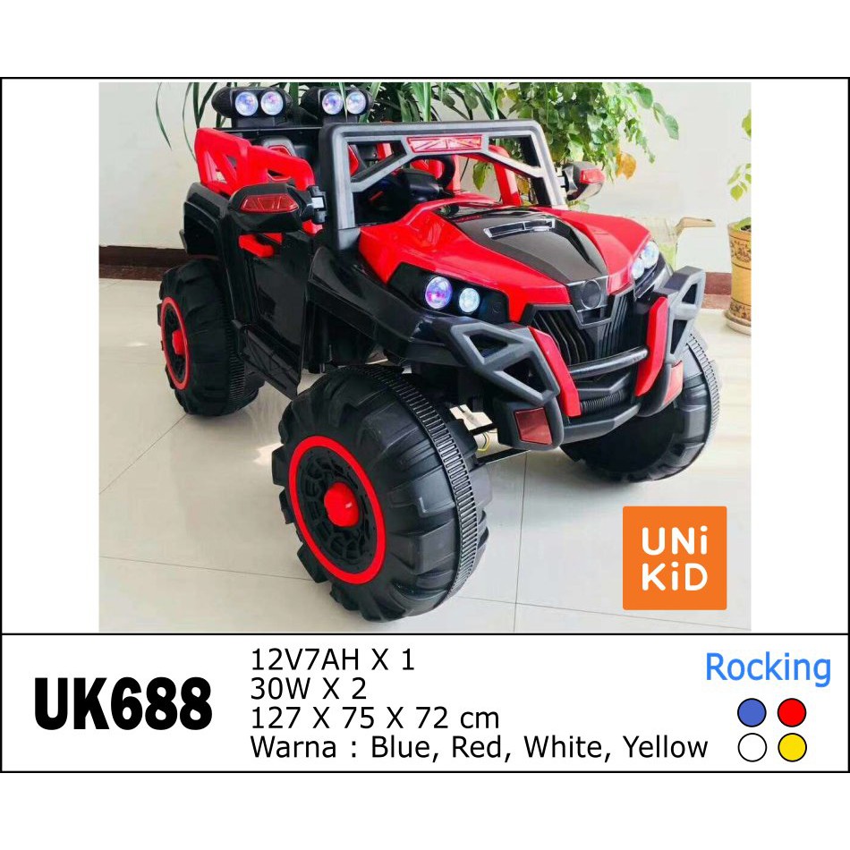 (PENGIRIMAN JNE/INDAH)Mainan Mobil Aki Anak Unikid UK688