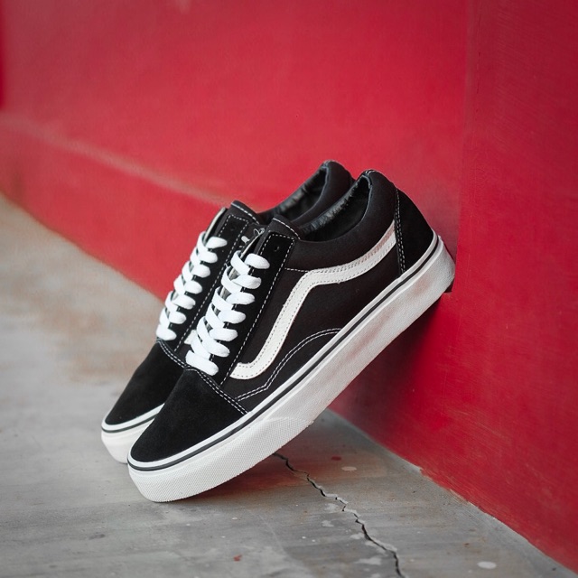 Vans Old Skool Classic (Black/White) Shopee Indonesia