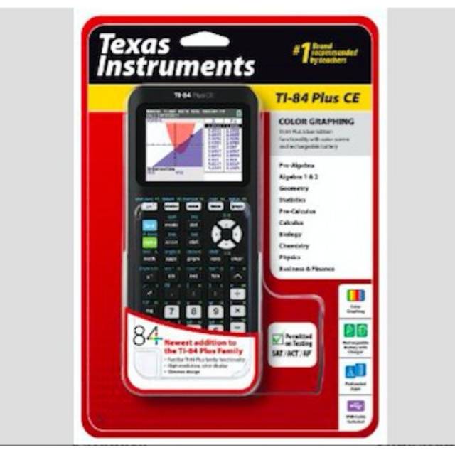 Jual Kalkulator Grafik Texas Instruments Ti-84 Plus Ce - Scientific | Shopee Indonesia