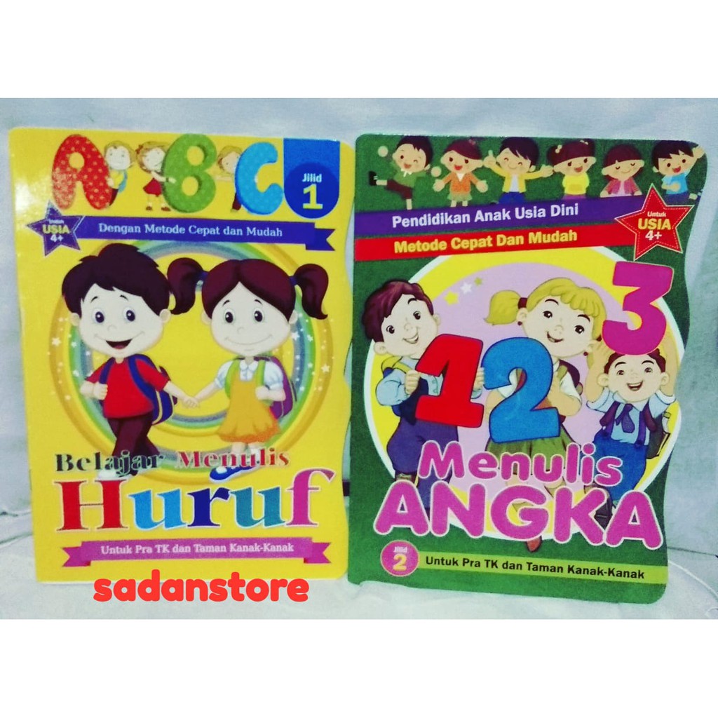 Buku Anak Belajar Menulis Angka dan Huruf Untuk TK dan Paud | Shopee  Indonesia