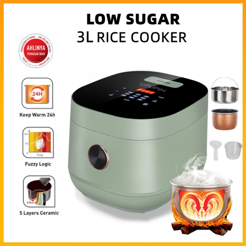 Jual UPUPIN rice cooker low carbo magic com 3L Alat memasak nasi rendah