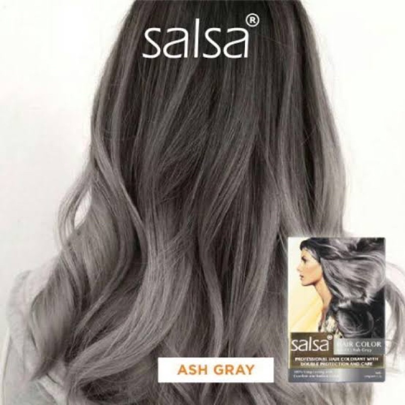 Jual Ash Grey Semi Permanent Hair Color (Semir Rambut Ash Gray) SALSA