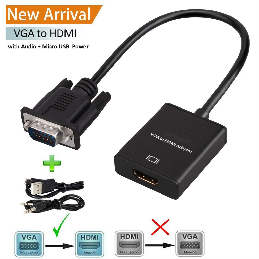 Jual Converter Vga To Hdmi Harga Terbaik Maret 2022 | Shopee Indonesia
