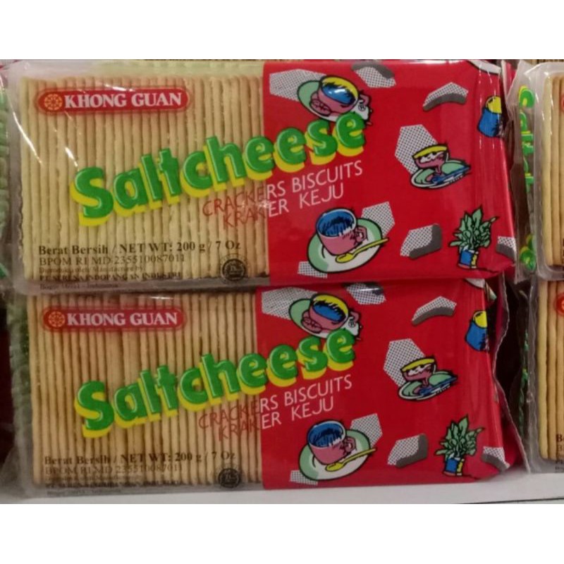 Jual Khong Guan Saltcheese Crackers Biscuit / Biskuit Kraker Keju 200g