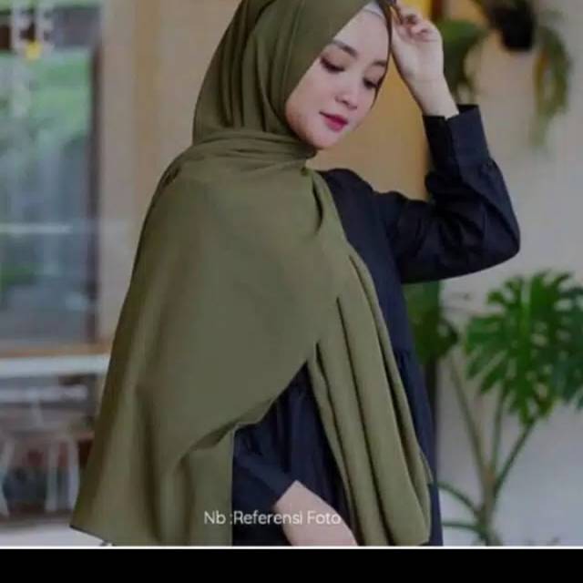 30+ Ide Kerudung Pashmina Warna Hijau Army Naana Banaana