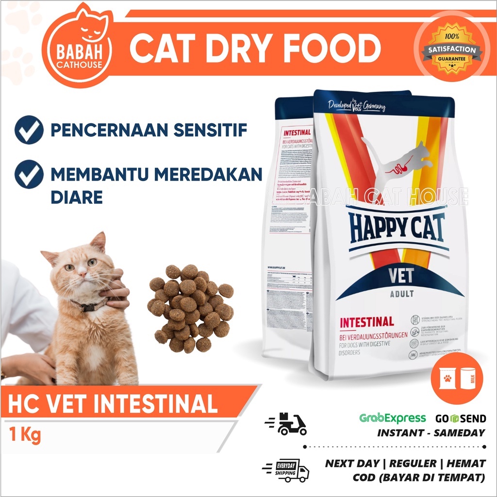 Jual Happy Cat VET INTESTINAL 1KG GASTRO Makanan Kucing Mencret Diare