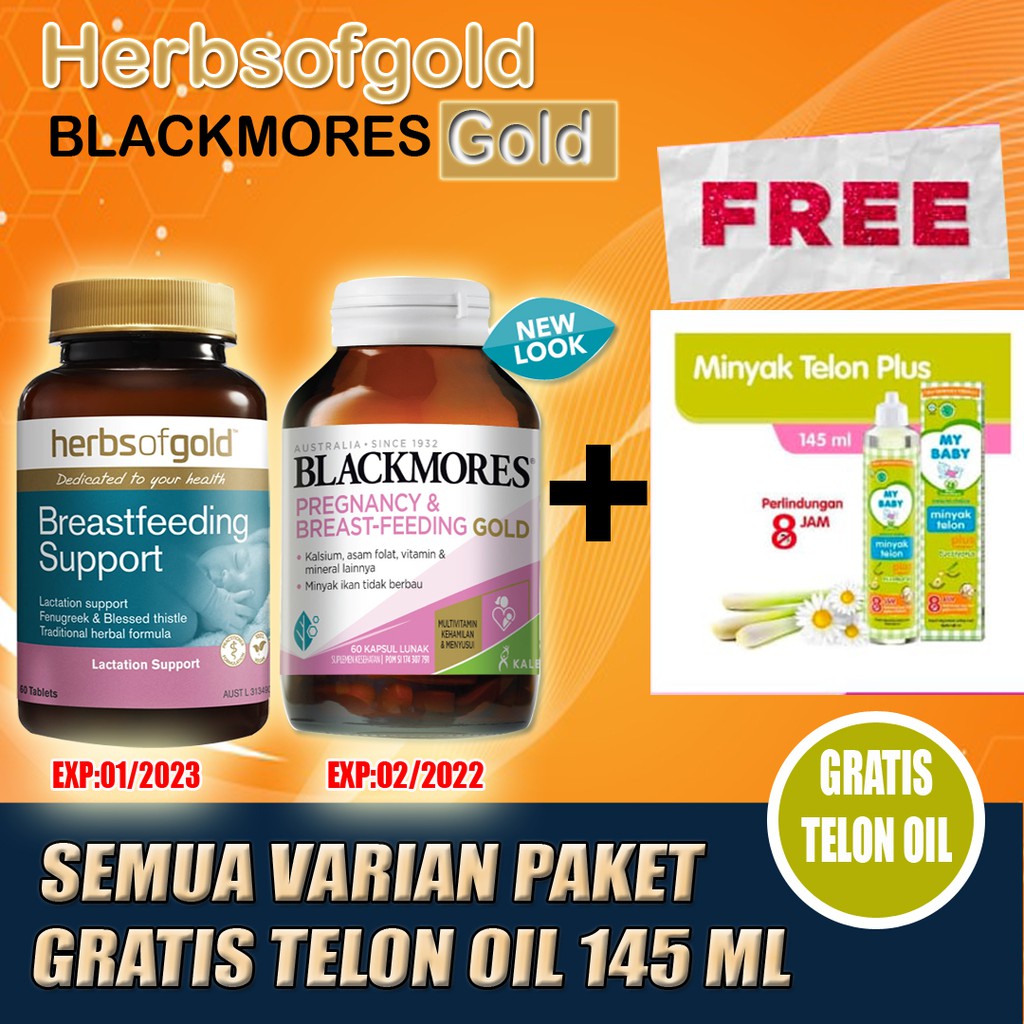 spelen 2023 Jual Herbs Of Gold Breastfeeding Support Dan Blackmores Pregnancy Free Telon Oil Indonesia|Shopee Indonesia