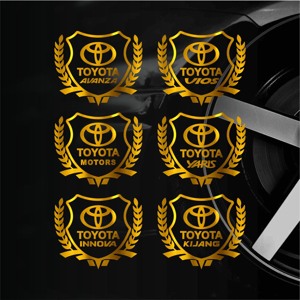Jual Sticker Toyota Gold/Emas cutting sticker Shopee Indonesia