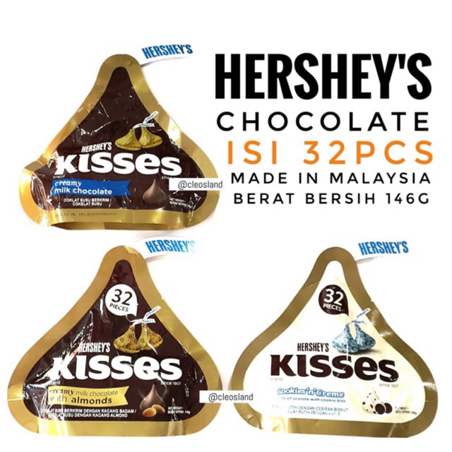 Jual Cokelat Hershey's Kisses 146G | Shopee Indonesia