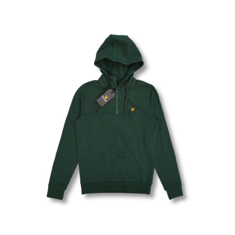 Jual Lyle & Scott Softshell 1/4 Zip Hoodie (Jade Green & Navy) Original | Shopee Indonesia