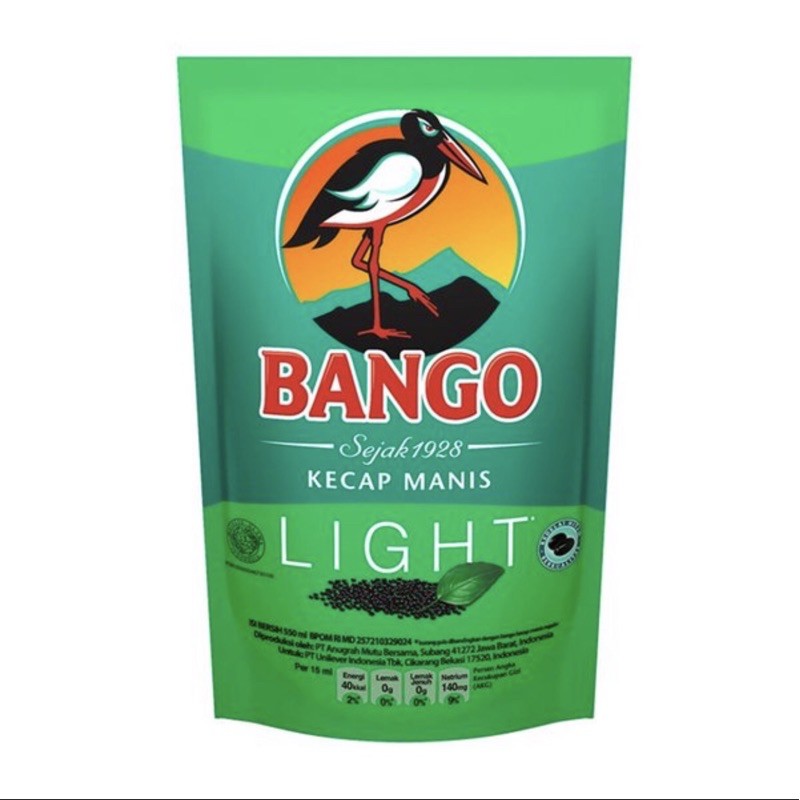 BANGO KECAP MANIS LIGHT REFILL 550ml Shopee Indonesia