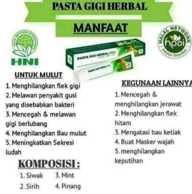 Jual Pasta Gigi Herbal PGH Hpai Indonesia|Shopee Indonesia