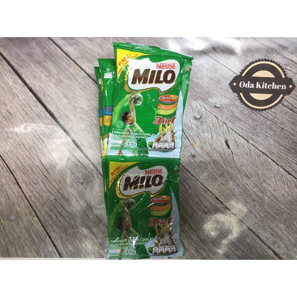 Jual SUSU MILO HEALTHY DRINK 3 IN 1 ACTIV GO RENCENG ISI 10X35gr