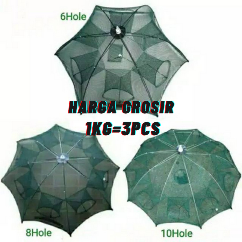 Payung Bubu Lipat Jebakan Perangkap Jaring Jala Ikan Udang