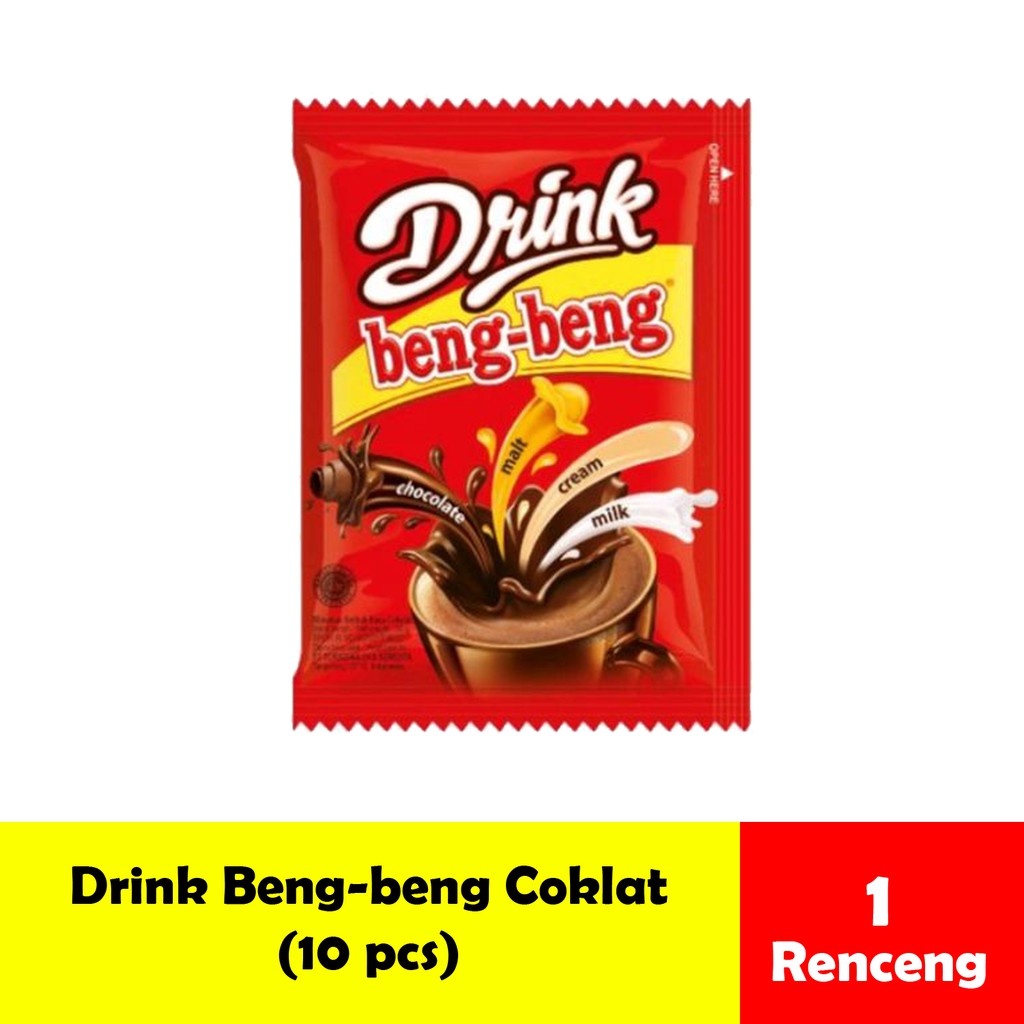 Jual Drink Beng Beng Minuman Coklat Bubuk Kemasan Renceng Isi 10 Pcs X 30 Gram | Shopee Indonesia
