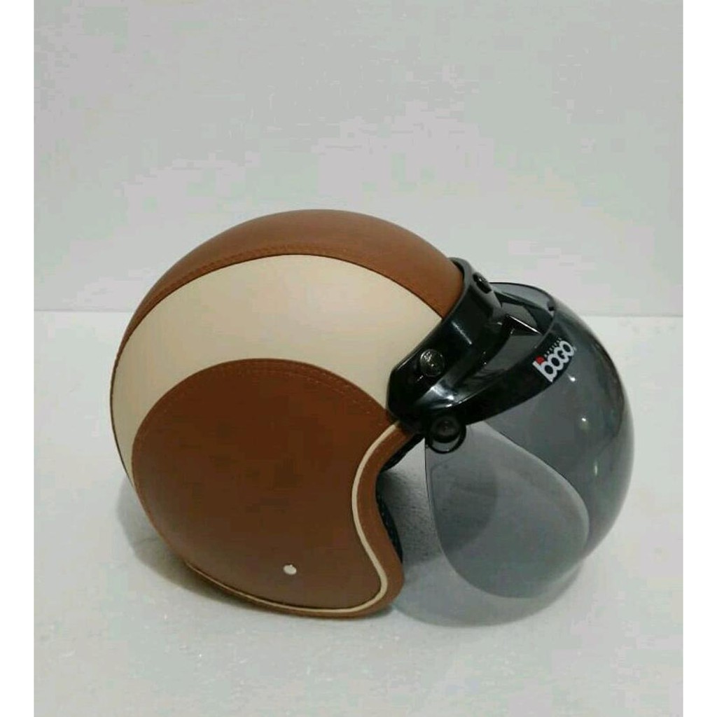 Jual Helm Bogo Coklat Cream | Shopee Indonesia