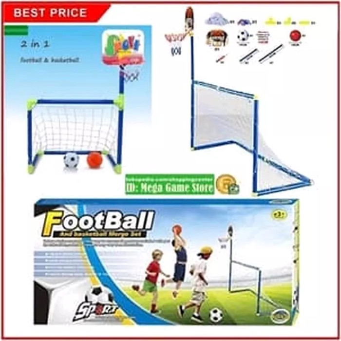 Jual Mainan Anak Mainan Edukasi Gawang Bola Dan Ring Basket 2In1 No. Lt-102 | Shopee Indonesia