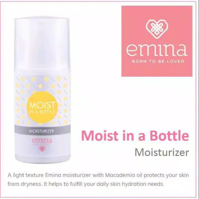 Jual Emina Face Moisturizer Moist in a Bottle, 50 ml Shopee Indonesia