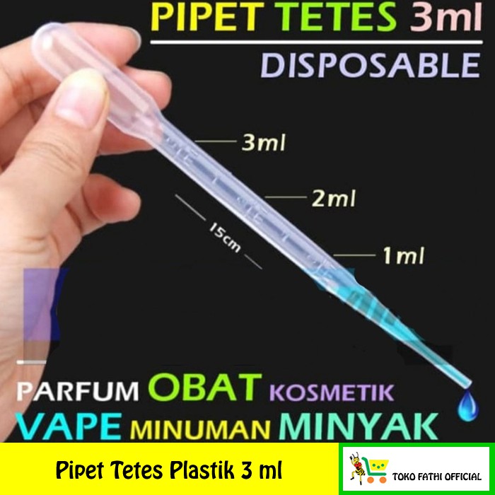 Jual Pipet Tetes Plastik Ukuran 3 ml Shopee Indonesia