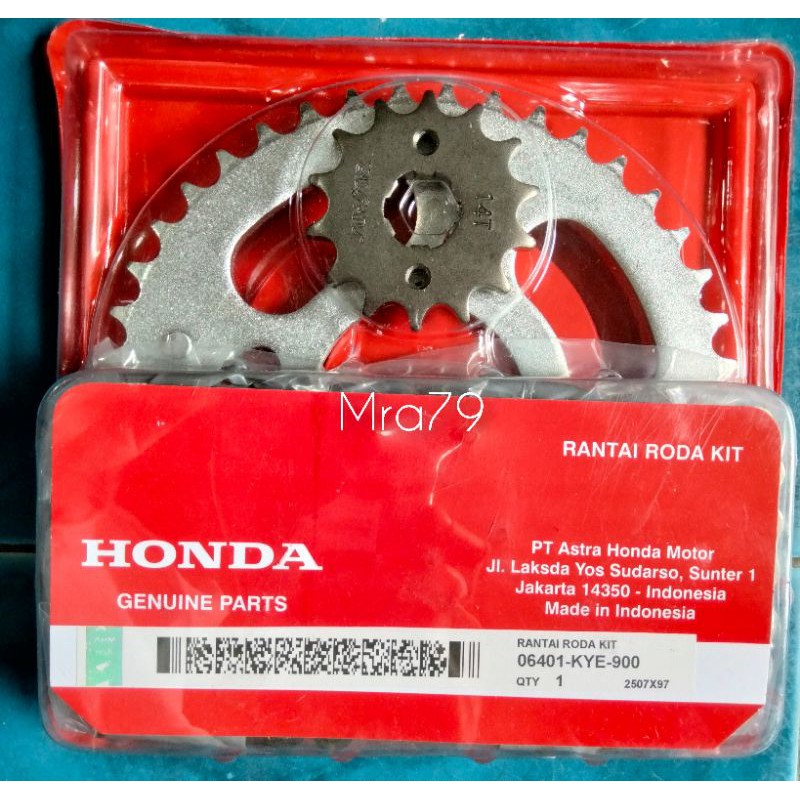 Jual Gear set KYE Gear paket Komplit Megapro New monoshock, Cb150R