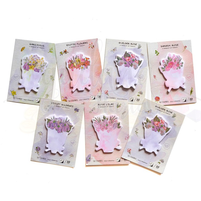Sticky Note Flower Bouquet Buket Bunga Sticky Note Memo