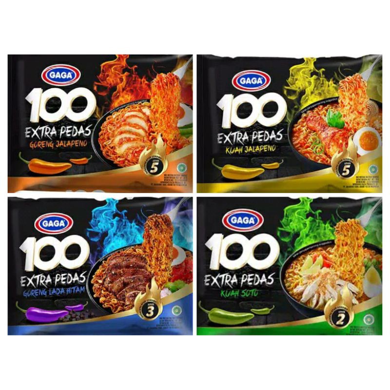 Gaga Mie 100 Extra Pedas 85 gram Shopee Indonesia