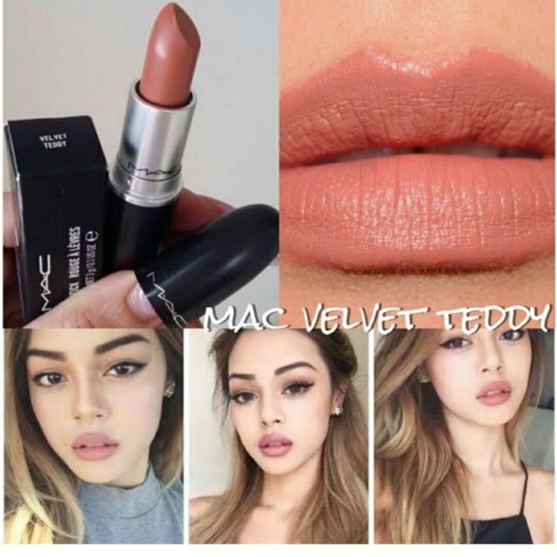 Jual Mac Matte Lipstick - Velvet Teddy (Mini Size) | Shopee Indonesia