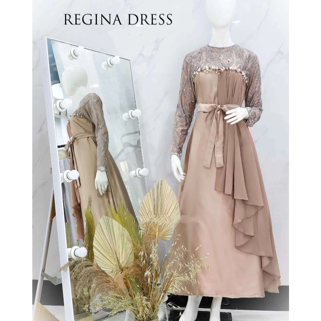 Jual REGINA DRESS brokat remaja / baju pesta / gamis kondangan / lamaran / wisuda / bridesmaids
