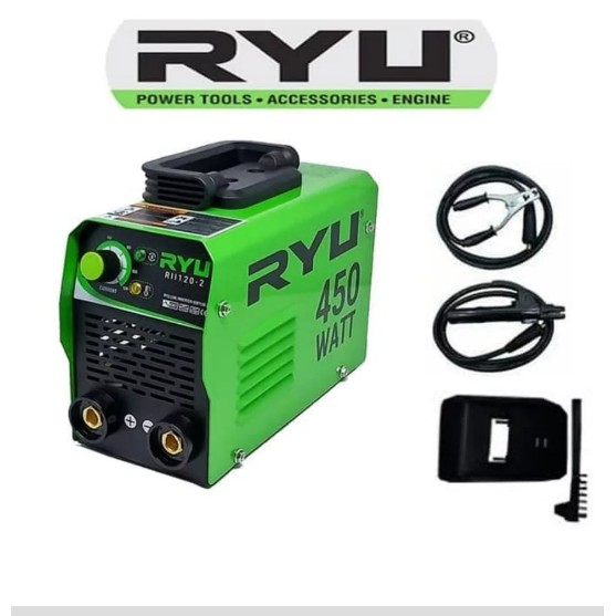 Mesin Las Listrik RYU 1202 RII 450 Watt SET Travo Las Listrik Inverter Welding Machine IGBT