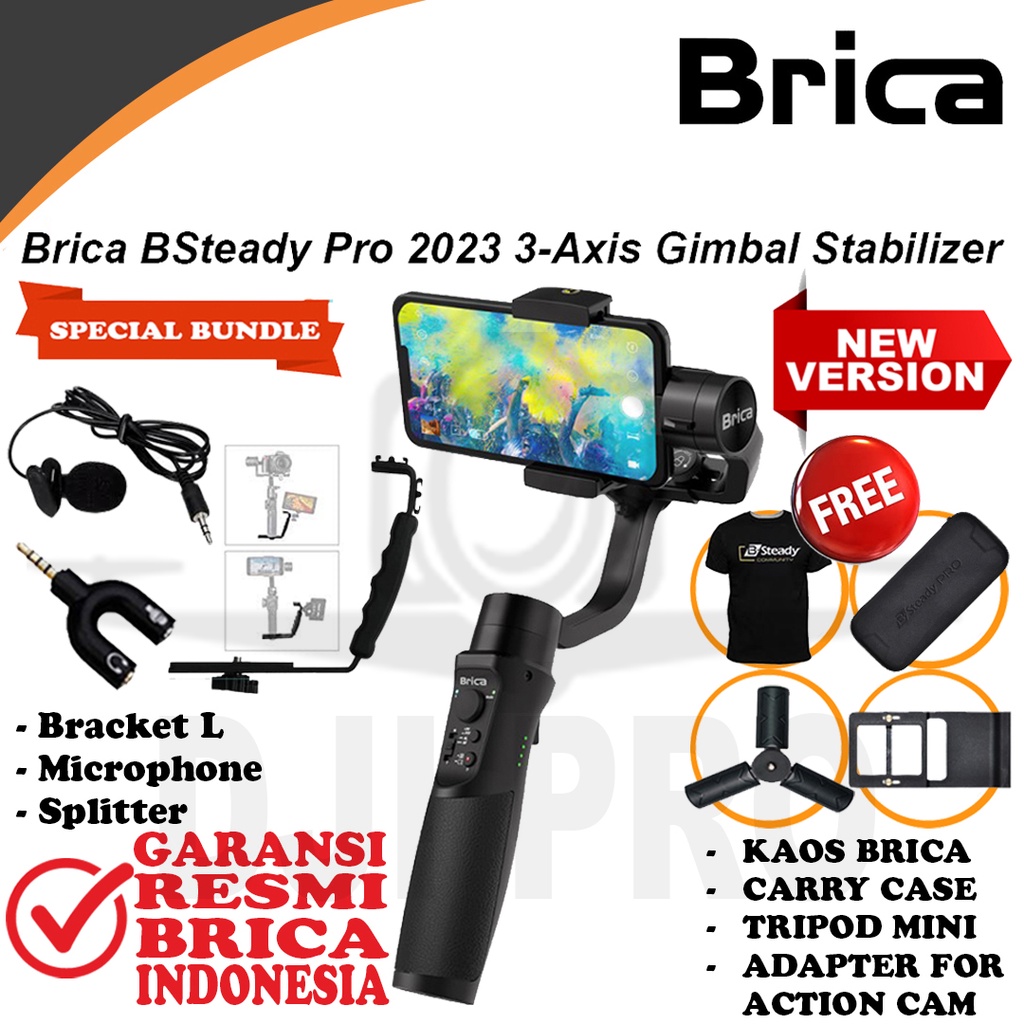 Jual Brica BSteady Pro 2023 New Version 3Axis Gimbal Stabilizer