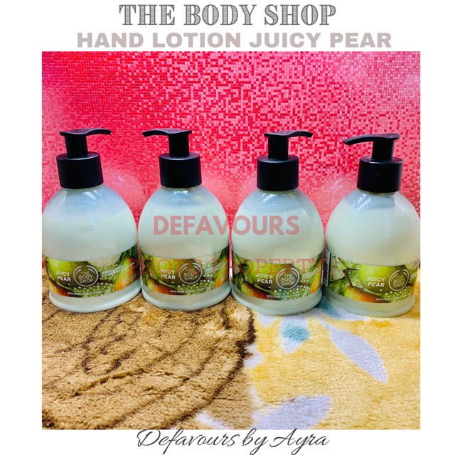 The Body Shop Hand Lotion Juicy Pear 275ml (Original) Shopee Indonesia