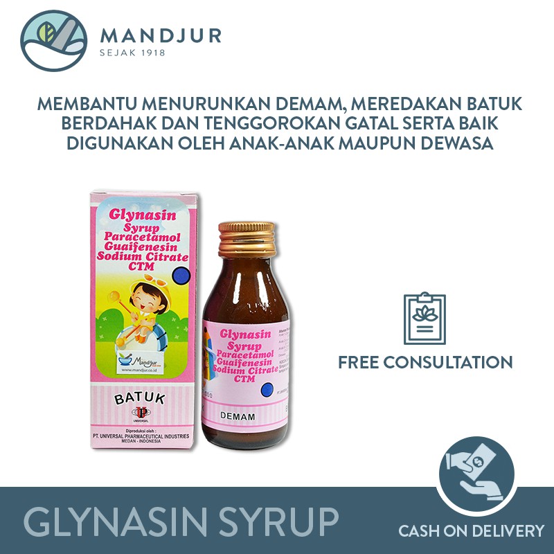 Glynasin Syrup Obat Demam Anak Shopee Indonesia