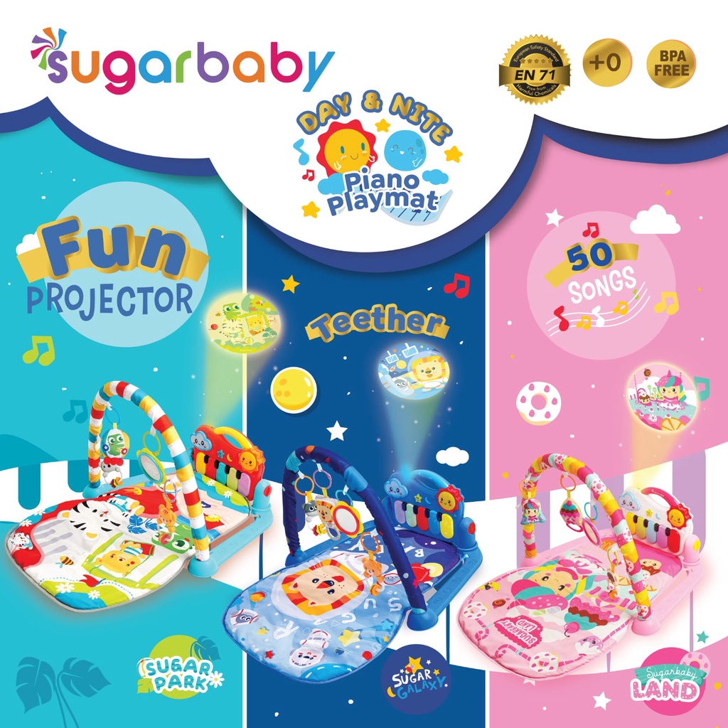 Jual Sugar Baby Playmate Piano Day and Nite with Fun Projector Shopee