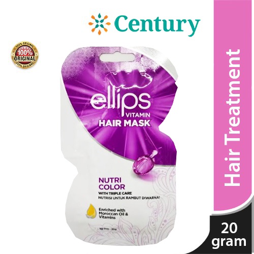 Jual ELLIPS VITAMIN HAIR MASK NUTRI COLOR TRIPLE CARE 20 GR / HAIR