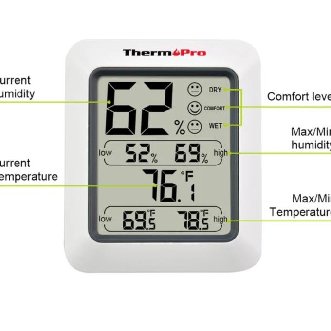 Jual Thermopro Tp50 - Digital Hygrometer Thermometer | Shopee Indonesia
